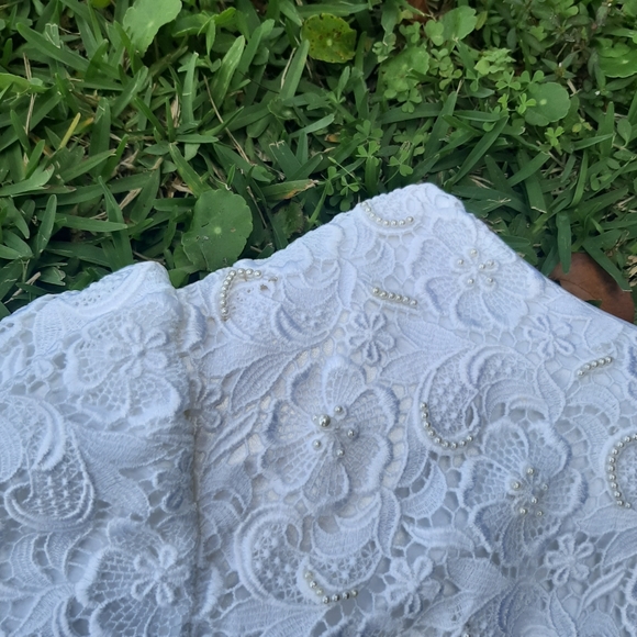 Vintage Beaded Satin Handmade Sheath Dress Gown - Picture 6 of 8